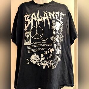 Balance Metal Band T-Shirt Black. Size XL. Preloved
